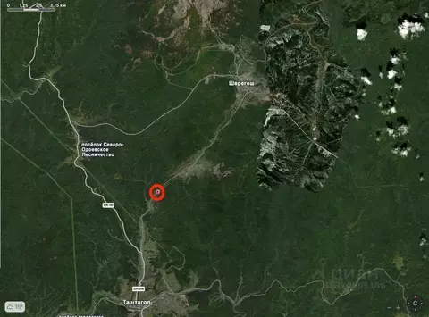 Участок в Кемеровская область, Таштагол ул. Сергея Дюкарева, 114 (15.0 ...