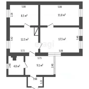 Дом в Крым, Кировский район, с. Приветное ул. Мира (66 м)