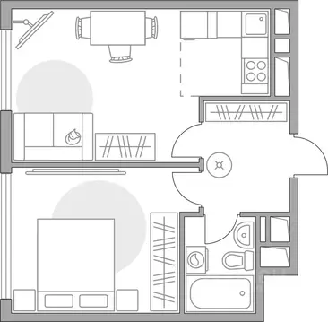 2-к кв. Московская область, Долгопрудный Гранитный мкр, Бригантина ...