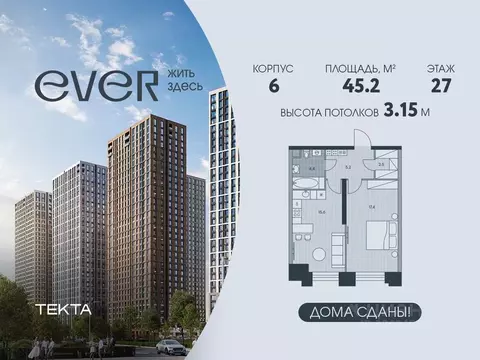 2-к кв. Москва ул. Архитектора Власова, 71к1 (45.2 м)
