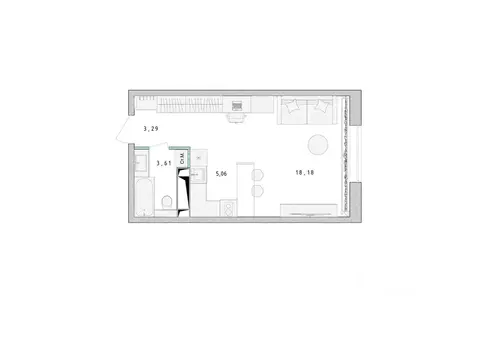 Студия Московская область, Пушкино Ярославское ш., 194 (30.2 м)