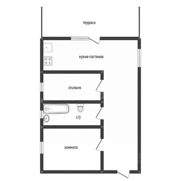 Дом в Башкортостан, Уфа городской округ, с. Нагаево, 29-й кв-л  (80 м)