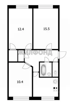 3-к кв. Новосибирская область, Искитим Подгорный мкр, 48 (57.5 м)