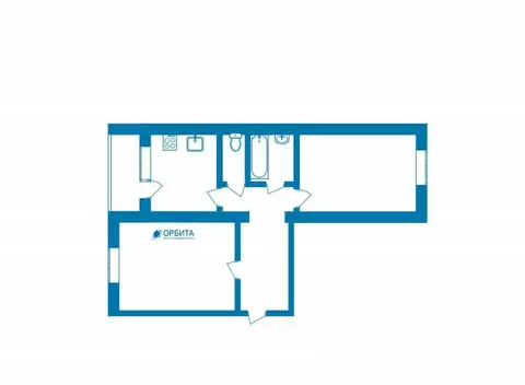 2-комнатная квартира: Тюмень, улица Шишкова, 82А (49.7 м)
