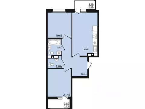 2-к кв. Воронежская область, Рамонский район, Яменское с/пос, пос. ...