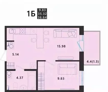 1-к кв. Псковская область, Псковский район, Завеличенская волость, д. ...