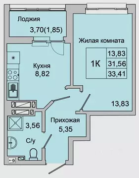 1-к кв. Ростовская область, Батайск ул. Булгакова, 11 (33.41 м)