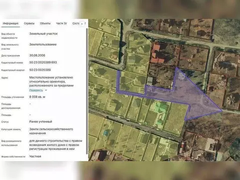 Участок в Московская область, Раменский муниципальный округ, пос. ...