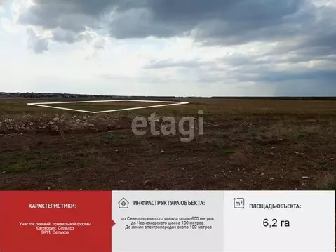 Участок в Крым, Сакский район, с. Веселовка  (620.29 сот.)