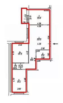 3-к кв. Смоленская область, Смоленск ул. Александра Степанова, 12 ...