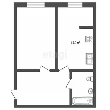 1-к кв. Ставропольский край, Пятигорск Подстанционная ул. (42.1 м)