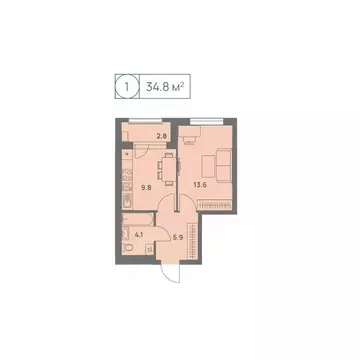 1-к кв. Пермский край, Пермь Трамвайная ул., 27 (34.8 м)