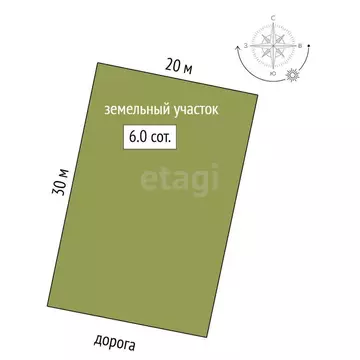 Участок в Нальчик, микрорайон Нарт (6.01 м)