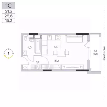 Студия Московская область, Мытищи городской округ, д. Пирогово ул. ...