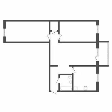3-комнатная квартира: Тюмень, улица Энергетиков, 62 (54.7 м)