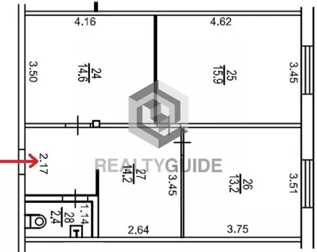 Офис в Москва ул. Водников, 2 (60 м)