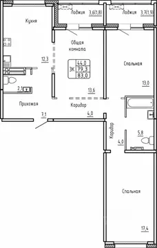 3-к кв. Новосибирская область, Новосибирск Самоцветы жилой комплекс ...