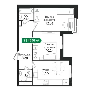 2-к кв. Ленинградская область, Сертолово Всеволожский район, Сертолово ...