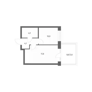 1-к кв. Ленинградская область, Ломоносовский район, Аннинское ...