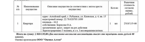Свободной планировки кв. Алтайский край, Рубцовск Киевская ул., 4 ...