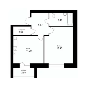 1-к кв. Ярославская область, Ярославль пос. Норское, Норские ...