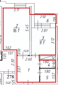 1-комнатная квартира: Балашиха, Молодёжная улица, 11 (37.3 м)