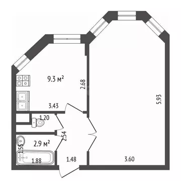 1-к кв. Московская область, Раменское ул. Березовая Роща, 11 (42.0 м)