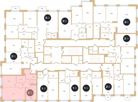 2-комнатная квартира: Уфа, улица Рихарда Зорге, 73/1 (69.2 м)