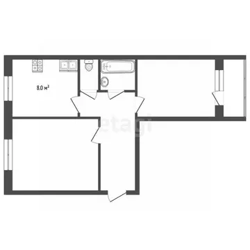 2-к кв. Ямало-Ненецкий АО, Муравленко ул. Ленина, 111 (51.1 м)