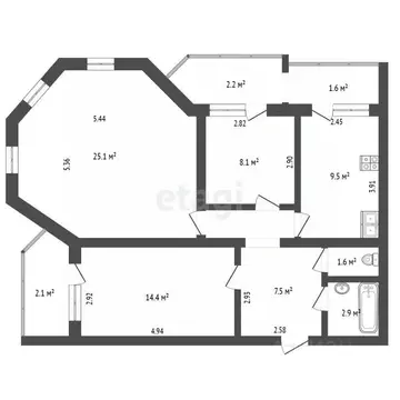 3-к кв. Белгородская область, Белгородский район, Дубовское с/пос, ...