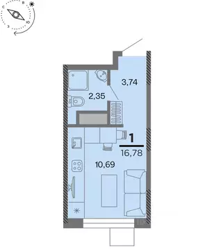 Студия Рязанская область, Рязань Метропарк тер., Метропарк жилой ...