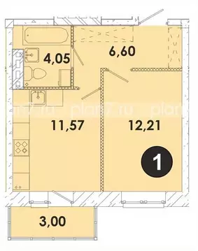1-к кв. Иркутская область, Иркутский муниципальный округ, пос. ...