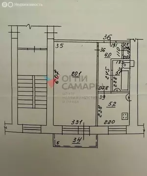 1-комнатная квартира: Самара, Воронежская улица, 244 (37 м)