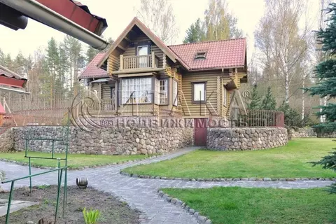 Дом в Ленинградская область, Приозерский район, Плодовское с/пос, пос. ...