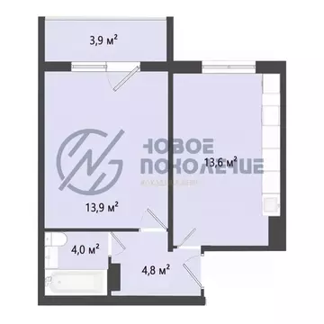 1-к кв. Омская область, Омск проезд 4-й Амурский, 15 (36.2 м)