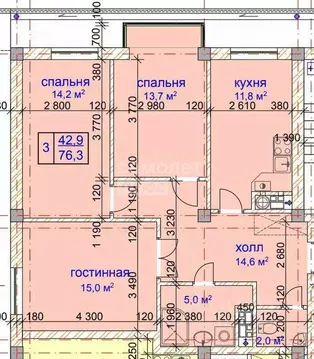 3-к кв. Кабардино-Балкария, Нальчик ул. 2-й Таманской Дивизии, 61 ...