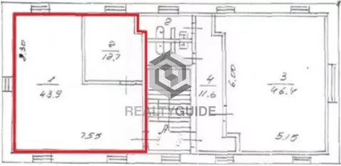 Офис в Москва Верхняя Красносельская ул., 11АС6 (57 м)