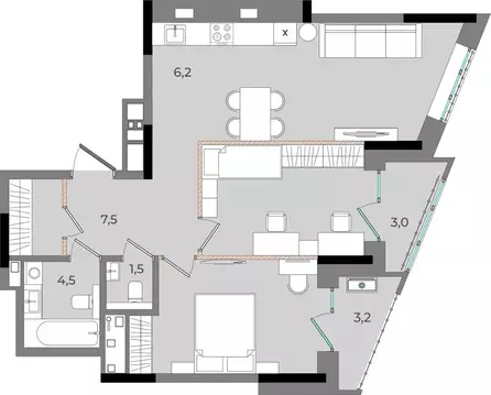 2-к кв. Удмуртия, Ижевск Северо-Западный жилрайон, 2-й мкр, Новый ...