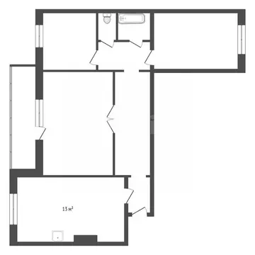3-к кв. Красноярский край, Красноярск ул. Елены Стасовой, 52Б (70.5 м)