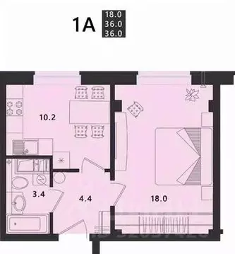 1-к кв. Псковская область, Псковский район, Завеличенская волость, д. ...