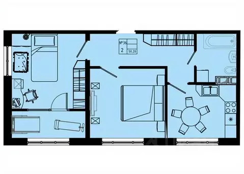 2-к кв. Ленинградская область, Коммунар г. Гатчинский муниципальный ...
