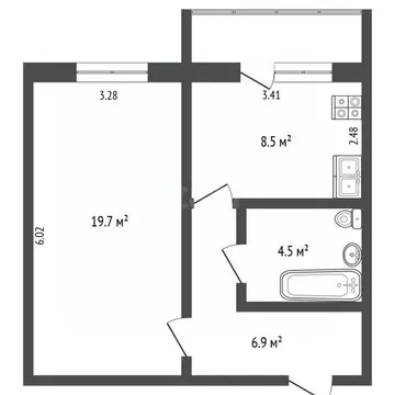 1-к кв. Вологодская область, Вологда Дальняя ул., 20г (39.6 м)