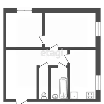 2-к кв. Мордовия, Саранск ул. Попова, 43 (44.5 м)