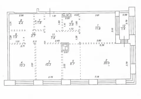 3-комнатная квартира: Казань, улица Алексея Козина, 8 (82 м)