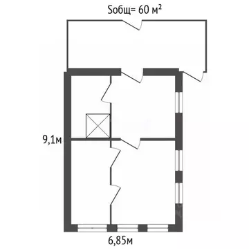 Дом в Брянская область, Почеп 2-й Колхозный пер. (60 м)