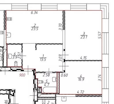 Офис в Москва просп. Андропова, 10 (86 м)