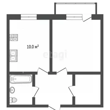 1-к кв. Нижегородская область, Навашино Почтовая ул., 3 (34.7 м)