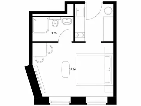 Квартира-студия: Санкт-Петербург, проспект Энергетиков, 6 (21.5 м)