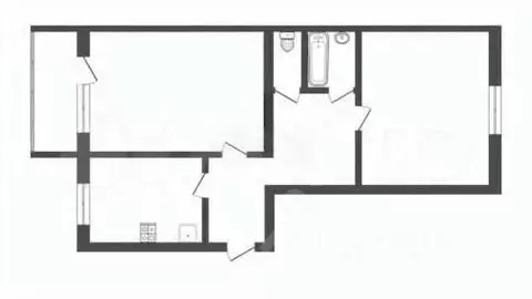 2-к кв. Томская область, Томск ул. Суворова, 15 (51.0 м)