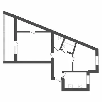 2-комнатная квартира: Тюмень, улица Щербакова, 112 (57.8 м)